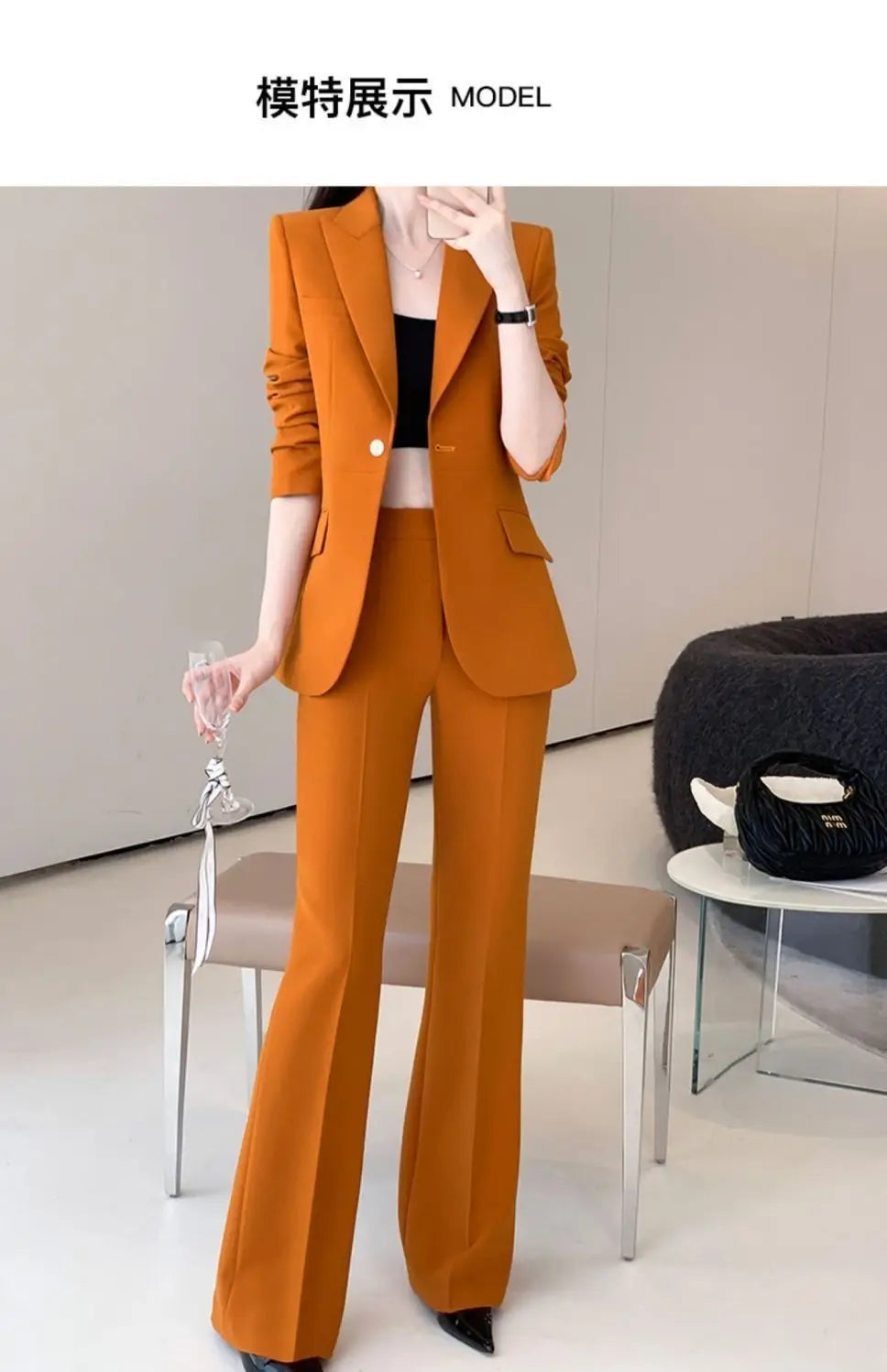Women's 2025 Autumn New Fashion Professional Suit Jacket Pants Two Piece Korean Elegant Casual Blazer Coat Trousers Matching Set