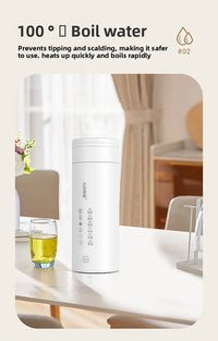 2026 New Boiling Cup 304/316 Stainless Steel Small Portable Boiling Water Stewing Health Cup Electric Heating Cup