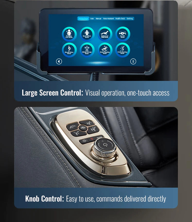 Massage Chair 4D with Zero Gravity Full Body with Voice Control,Back Heating,Bluetooth Speaker,Airbags Massage Chair