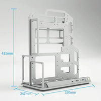 Aluminum Alloy ATX Open Frame Computer Case,Portable Water-Cooled ITX/MATX Chassis for DIY Gaming and Assembly