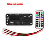 12V MP3 WMA Decoder Board 50W 2*25W Wireless Bluetooth 5.0  Amplifier Car Audio USB TF FM Radio Module MP3 Player