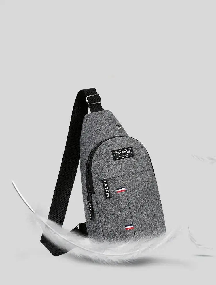 Chest Bag Men’s One Shoulder Crossbody Bag Large Capacity Outdoor Sports And Leisure Fashion Small Shoulder Bag Large