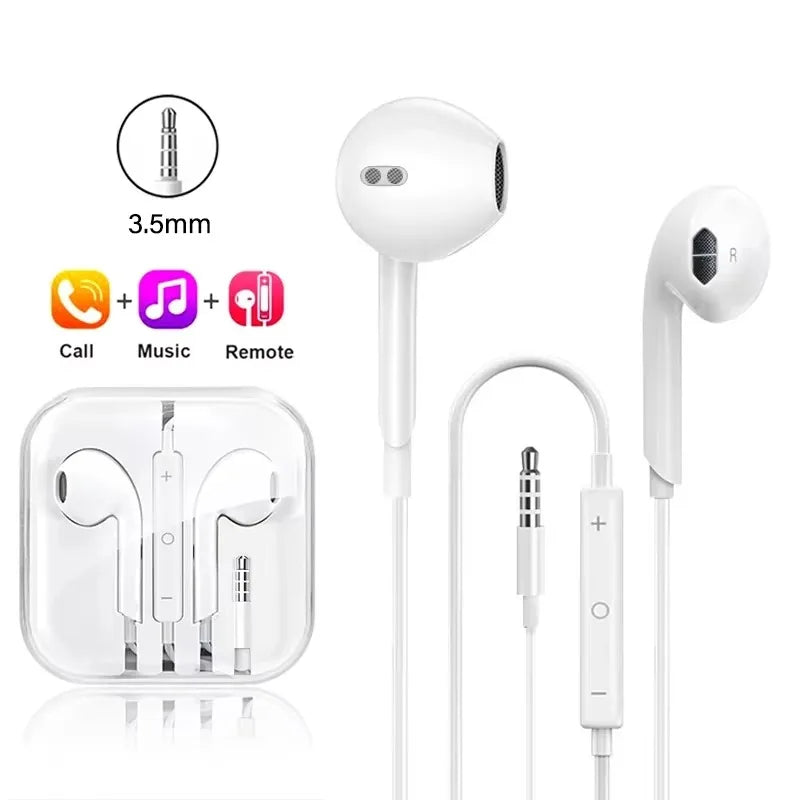 For Xiaomi Headphones Xiaomi Mi 14 13 12 11 in-ear Earphones Redmi Note 10 9 8 7 Type C 3.5mm Wired Headset Phone Accessories