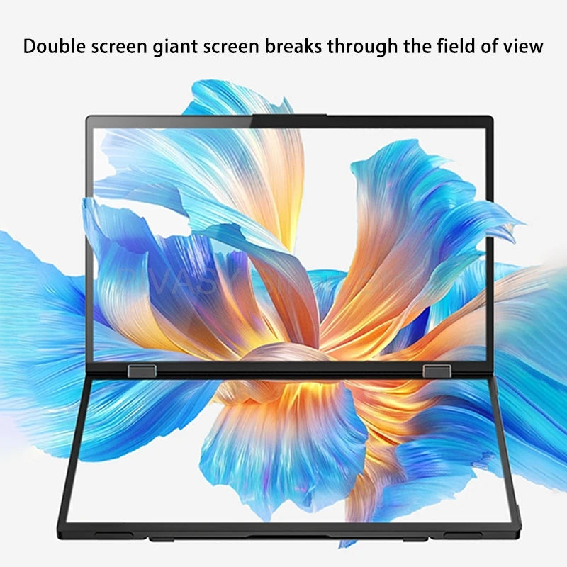 15.6 Inch Touch Dual Screen Portable Monitor Switch Gaming Office Host Extension Screen PC Secondary Display 360° Rotation 60Hz