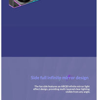 WJCOOLMAN QIANXI MATX secondary panel gaming computer case 360 water-cooling MATX motherboard sea view room