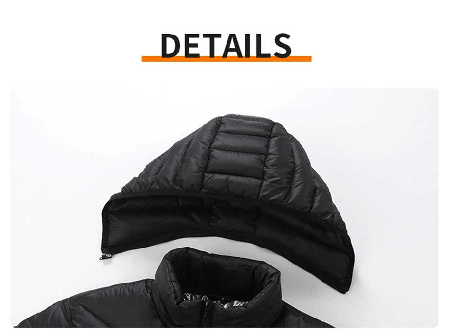 USB Heating Jackets Men Winter Warm Heated Parkas 35 Zones Electric Heated Jackets Warm Padded Jacket Coat Plus Size 5XL