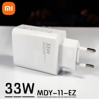 Original Xiaomi 33w Charger EU US Adapter Turbo Fast Charge For Mi 12 5G 11 Ultra Redmi A2+ Note 13R 12R Poco X5 X4 M5S C55 C50