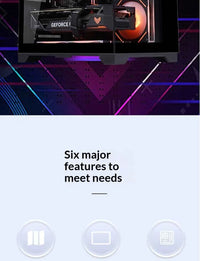 WJCOOLMAN Skyline S1 Panoramic view Side view Sea-view apartment Computer case M-ATX case Support 240 Water Cooling