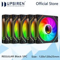 UPSIREN UF-1 PRISM 4 PRO Computer Chassis Fan 12cm ARGB 4 Pin PWM Quiet Cooling Fan 12V Large Air Volume 45CFM/600-1500RPM
