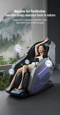 Massage Chair 4D with Zero Gravity Full Body with Voice Control,Back Heating,Bluetooth Speaker,Airbags Massage Chair