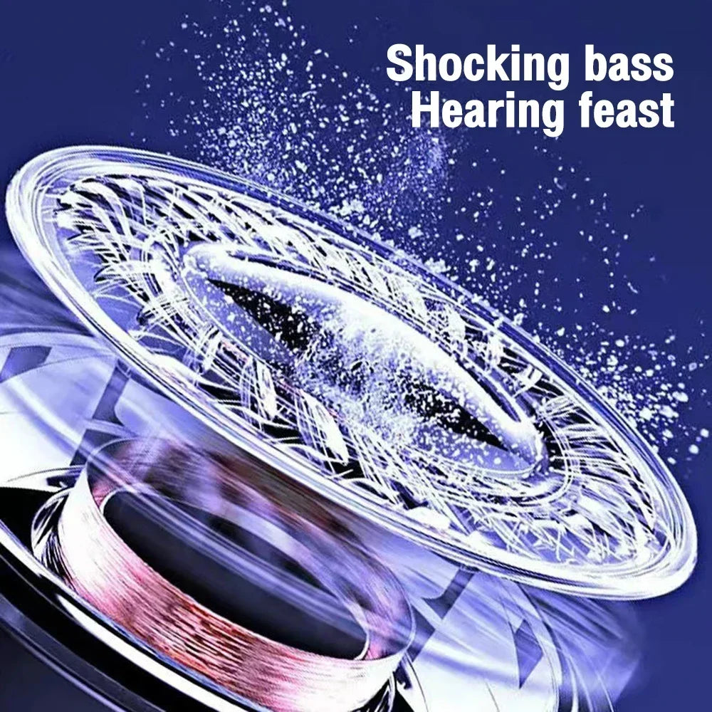 S12 Wireless Bluetooth Speaker Powerful Portable Subwoofer with LED Lights Car Audio Bass MP3 Player Sound System