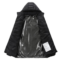 USB Heating Jackets Men Winter Warm Heated Parkas 35 Zones Electric Heated Jackets Warm Padded Jacket Coat Plus Size 5XL