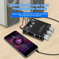 ZK-502MT 2X50W Bass AMP Bluetooth 5.0 Subwoofer Amplifier Board Channel High Power Audio Stereo Amplifier Power Subwoofer Board