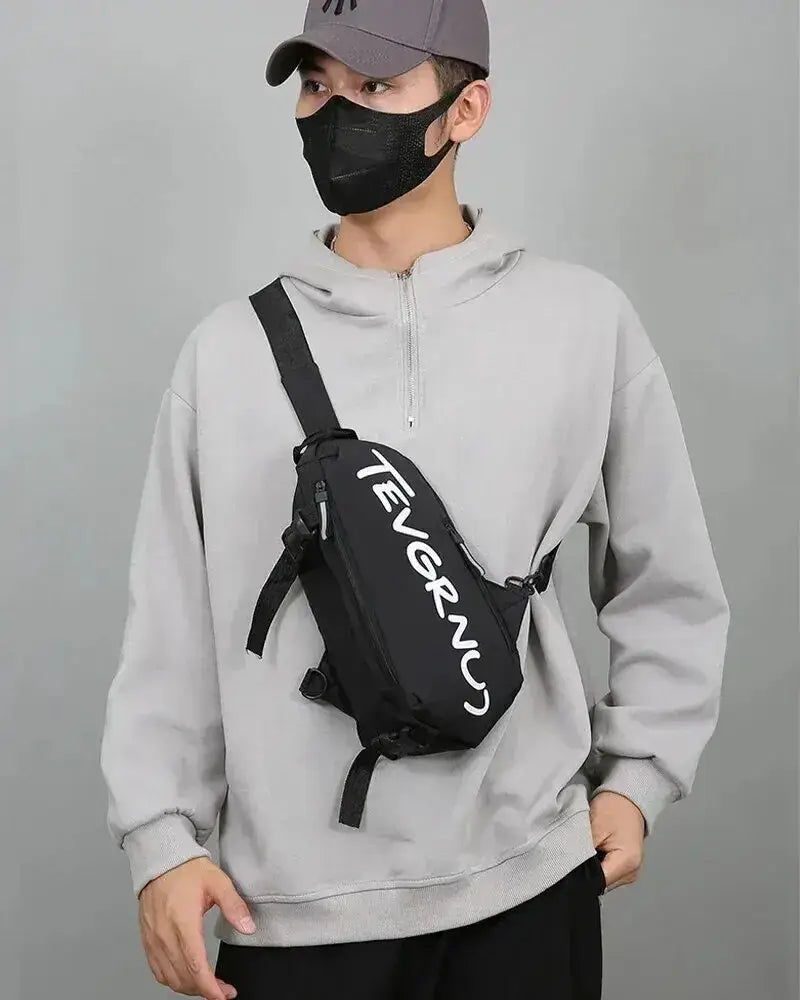 Men’s One Shoulder Crossbody Small Bag New Simple And Lightweight Multi Functional Chest Bag Running Sports Cycling Bag