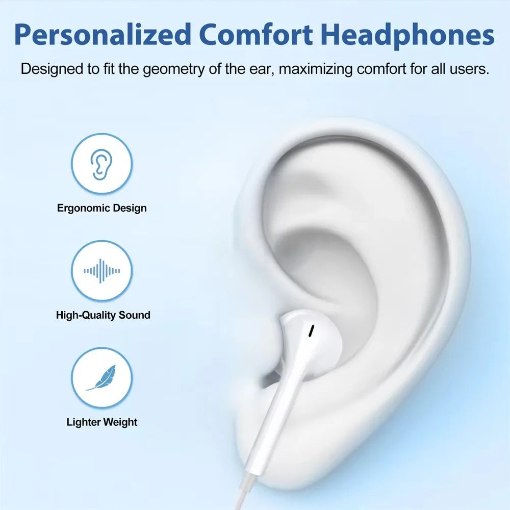 For Xiaomi Headphones Xiaomi Mi 14 13 12 11 in-ear Earphones Redmi Note 10 9 8 7 Type C 3.5mm Wired Headset Phone Accessories