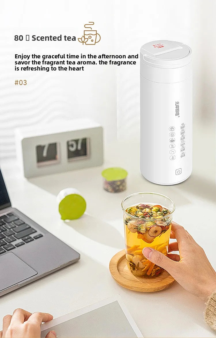 2026 New Boiling Cup 304/316 Stainless Steel Small Portable Boiling Water Stewing Health Cup Electric Heating Cup