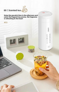 2026 New Boiling Cup 304/316 Stainless Steel Small Portable Boiling Water Stewing Health Cup Electric Heating Cup