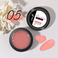 5/15ml Clear Non-Stick Hand Extension Gel Nail Polish 3D Shaping/Sculpting/Carving UV/LED Gel Milky Jelly Hard Gel Manicure DIY