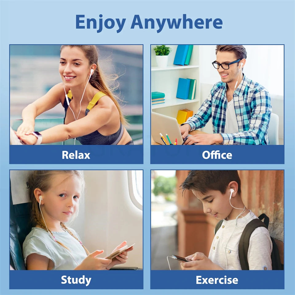 For Xiaomi Headphones Xiaomi Mi 14 13 12 11 in-ear Earphones Redmi Note 10 9 8 7 Type C 3.5mm Wired Headset Phone Accessories