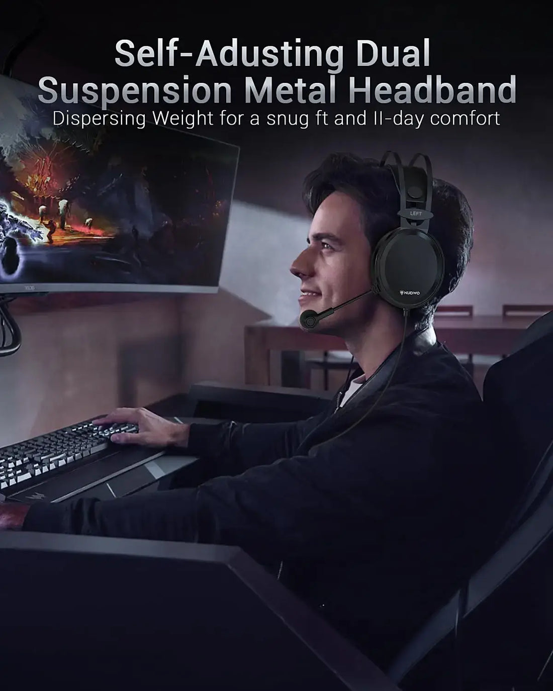 NUBWO N7 Gaming headsets PS4  Stereo Xbox one Headset Wired PC Gaming Headphones with Noise Canceling Mic Ear Gaming Headphones