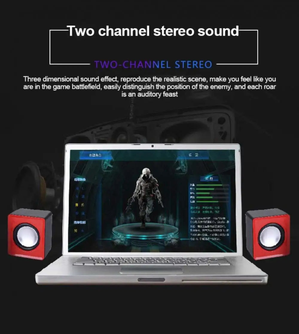 Computer Speaker For PC Laptop Desktop Caixa De Som Sound Box Music Audio System Bocina Column Acoustics Coluna Amplified Unit