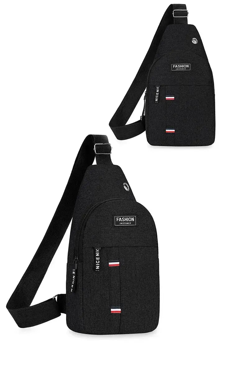 Chest Bag Men’s One Shoulder Crossbody Bag Large Capacity Outdoor Sports And Leisure Fashion Small Shoulder Bag Large