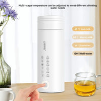 2026 New Boiling Cup 304/316 Stainless Steel Small Portable Boiling Water Stewing Health Cup Electric Heating Cup
