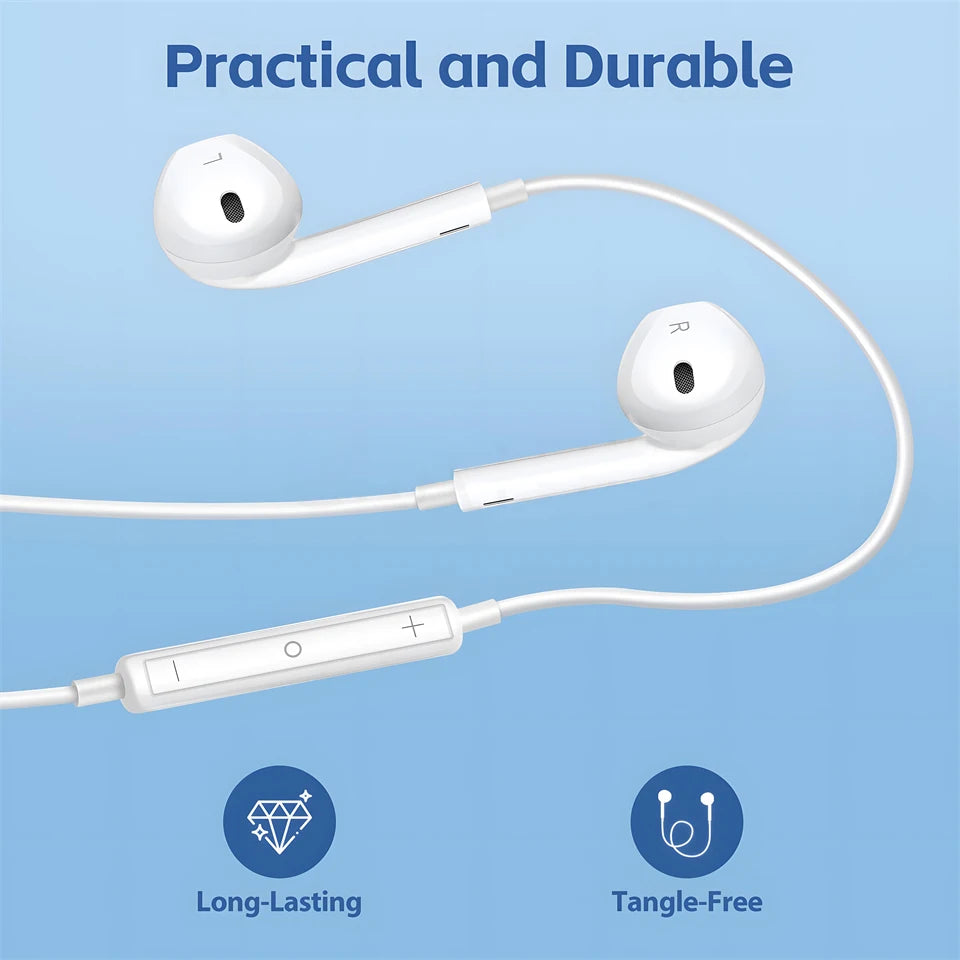 For Xiaomi Headphones Xiaomi Mi 14 13 12 11 in-ear Earphones Redmi Note 10 9 8 7 Type C 3.5mm Wired Headset Phone Accessories