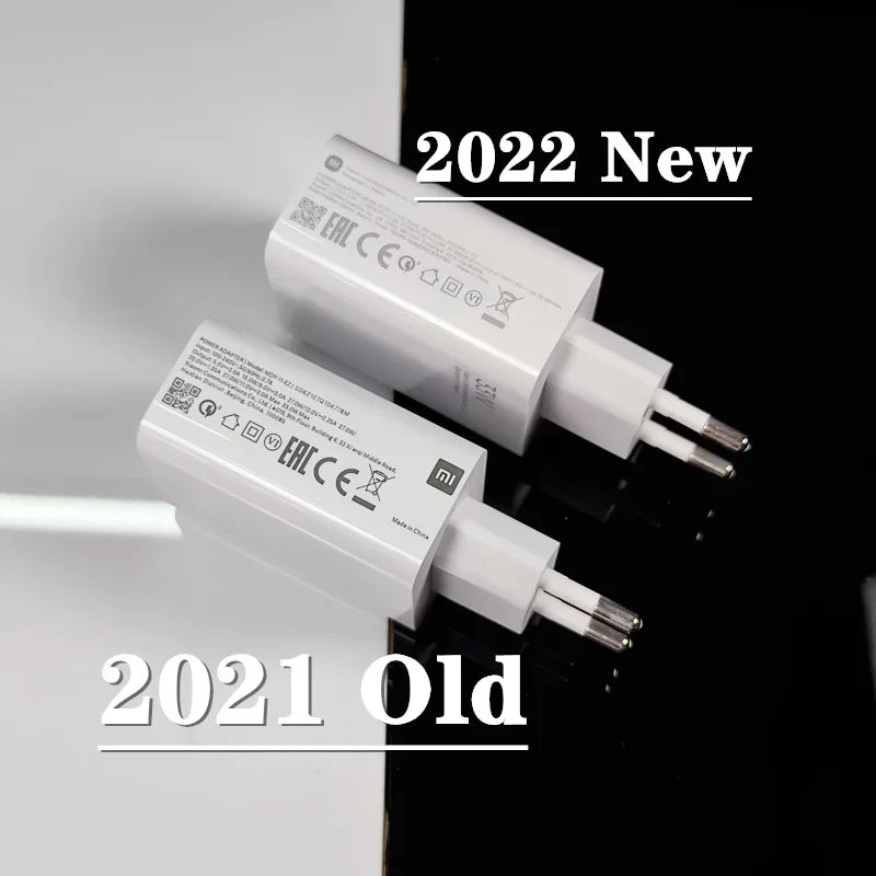 Original Xiaomi 33w Charger EU US Adapter Turbo Fast Charge For Mi 12 5G 11 Ultra Redmi A2+ Note 13R 12R Poco X5 X4 M5S C55 C50