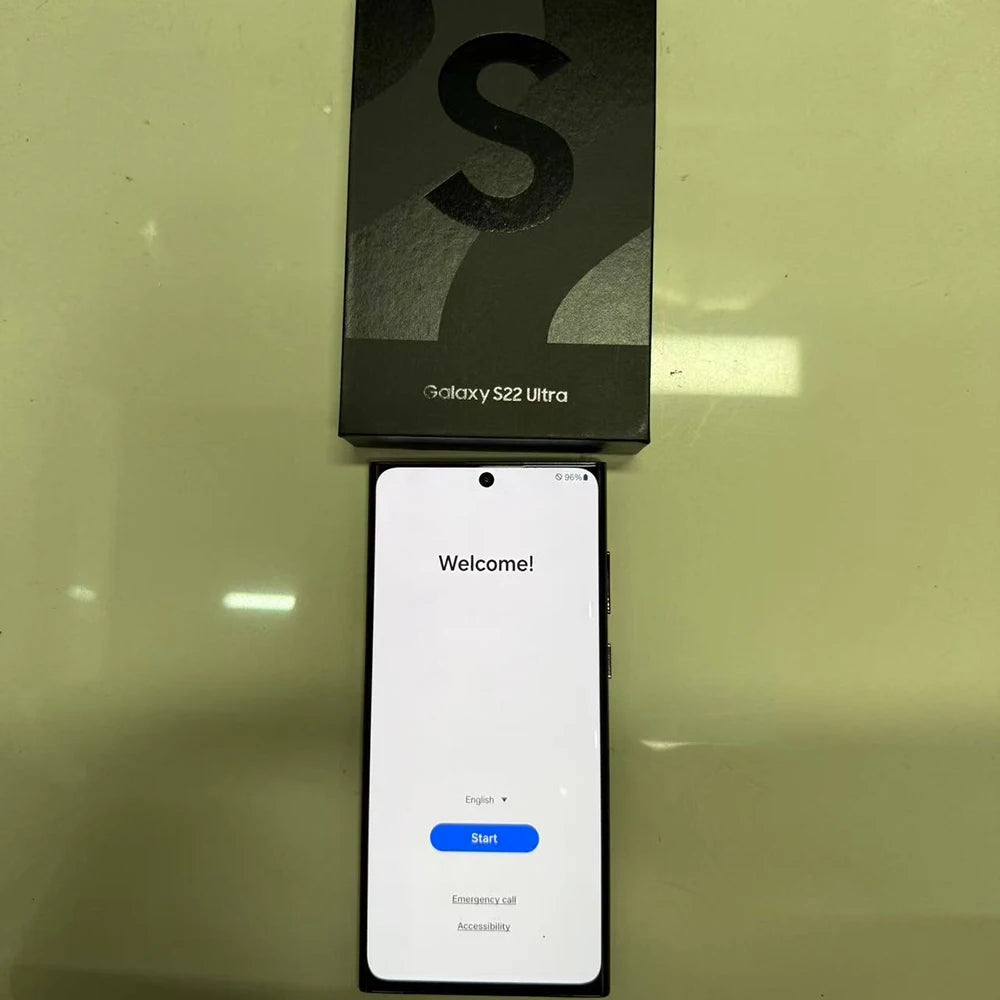 Samsung Galaxy S22 Ultra 5G Refurbished Smartphone S908U1 8K Camera 6.8inch  Screen 128G Original Unlocked Phone S22U US Version