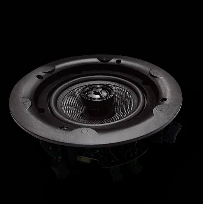 5 Inch Rimless Plastic Ceiling Speaker with 20W Power 2.0 Channel Home Theatre Use-Two-Way Audio Crossover & AirPlay Support