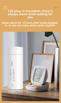 2026 New Boiling Cup 304/316 Stainless Steel Small Portable Boiling Water Stewing Health Cup Electric Heating Cup