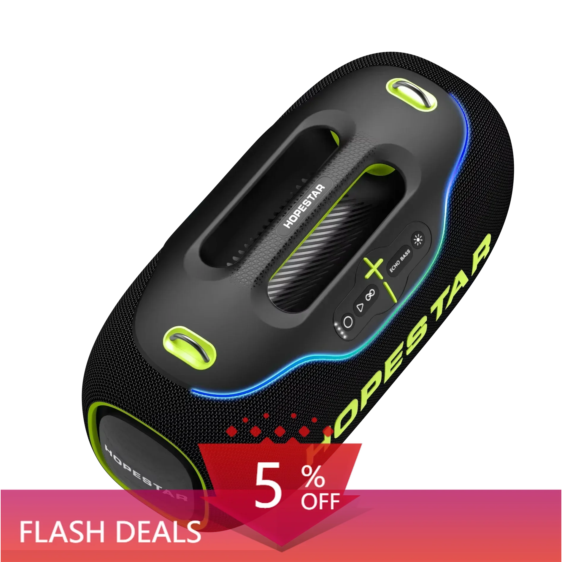 New Original HOPESTAR A80 350W Big Power Outdoor Waterproof Portable Blue Tooth Wireless Party Speaker Caixa De Som Boombox 3