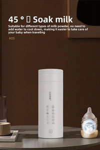 2026 New Boiling Cup 304/316 Stainless Steel Small Portable Boiling Water Stewing Health Cup Electric Heating Cup