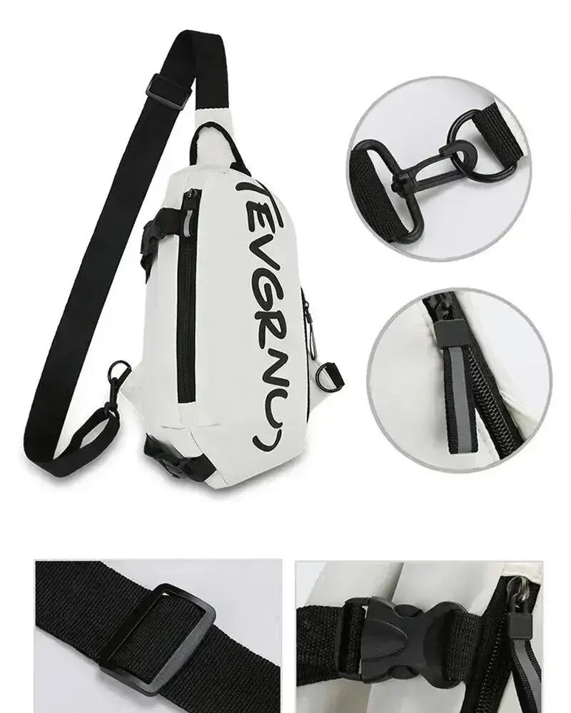 Men’s One Shoulder Crossbody Small Bag New Simple And Lightweight Multi Functional Chest Bag Running Sports Cycling Bag