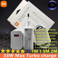 Original Xiaomi 33w Charger EU US Adapter Turbo Fast Charge For Mi 12 5G 11 Ultra Redmi A2+ Note 13R 12R Poco X5 X4 M5S C55 C50