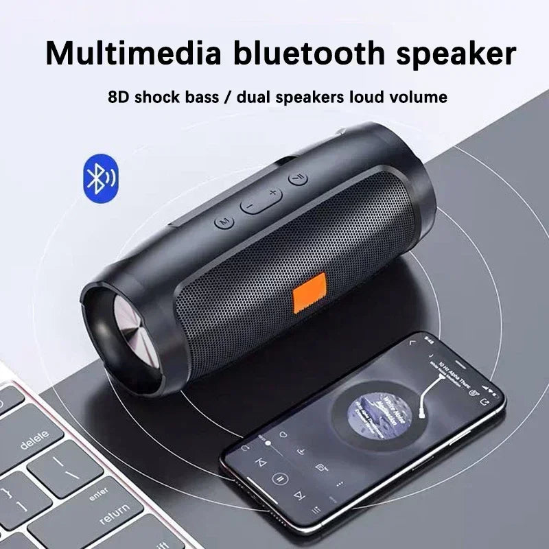 Speakers Wireless Stereo HD Sound Bluetooth 5.0 Portable IP65 Waterproof AUXLong Battery Dual PairingDurable TravelOutdoor