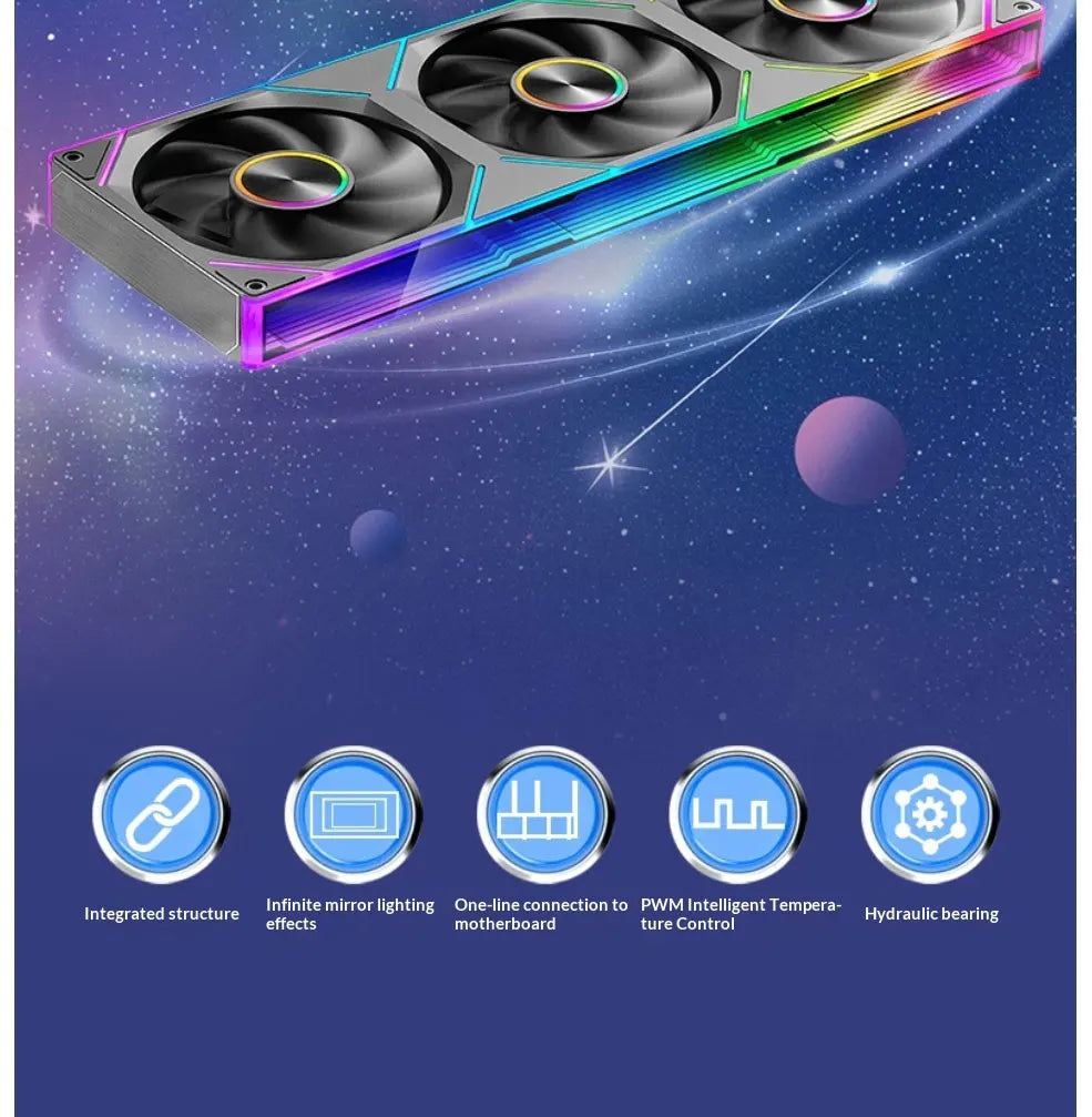 WJCOOLMAN Lonely Warrior Full-View Edition Sea View Room Computer Case Supports 360 Water Cooling / M-ATX Motherboard