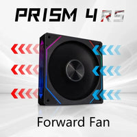 PRISM 4 RS Computer Case Fan 12cm ARGB 4 Pin Quiet Cooling Fan 12V Large Air Volume 800-1600RPM