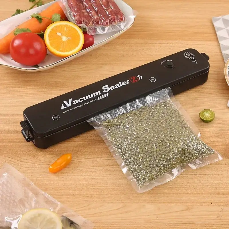 2024 NEW Food Vacuum Sealer Packaging Machine with Free 10pcs Vacuum bags Household Kitchen Food Vacuum Sealing