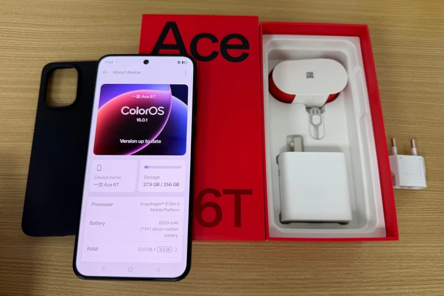 Oneplus Ace 6T Unlocked 5G Smart Phone 6.83'' 8300mAh Battery 100W SuperCharge Google Play Store