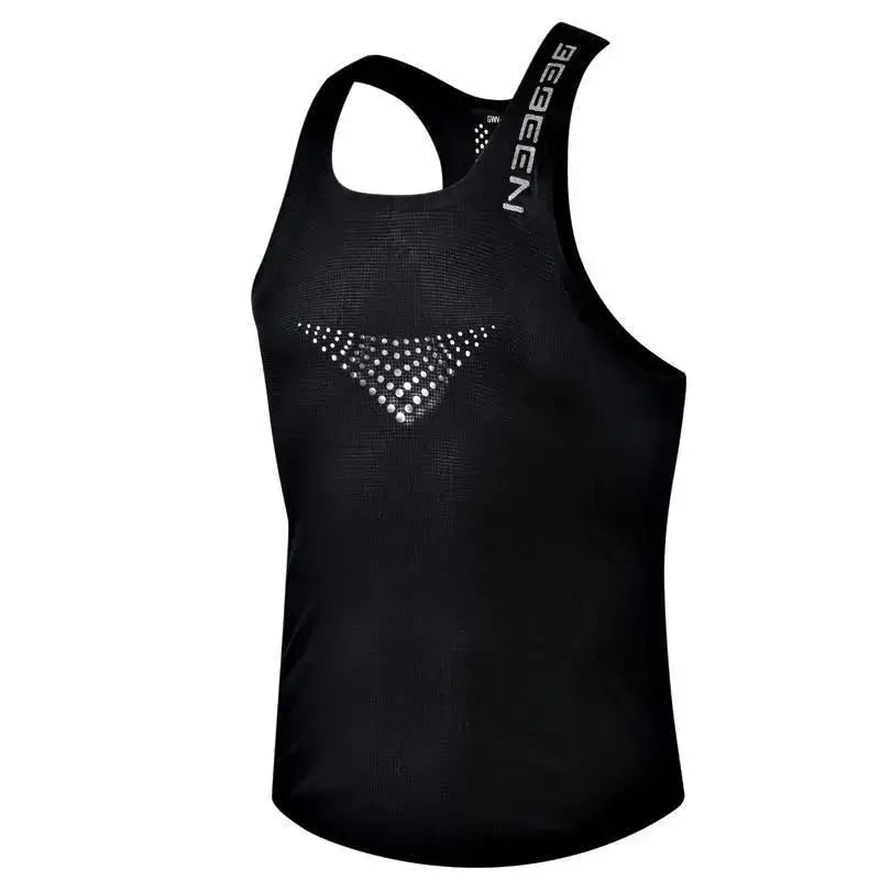 Mens Vest Mesh Breathable Quick Dry Outdoor Sports Sleeveless Top Lightweight Slim Fit Tank Top Men’S Fashion 2024