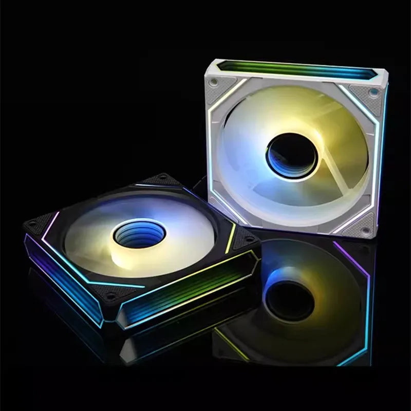 ICE Whale Prism 6PRO ARGB PC Case Fan 120mm 3-sided Infinite Mirror Motherboard Lighting Sync 4PIN PWM CPU Cooler ventilador