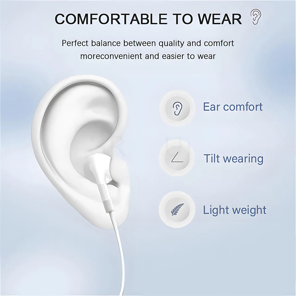 For Xiaomi Headphones Xiaomi Mi 14 13 12 11 in-ear Earphones Redmi Note 10 9 8 7 Type C 3.5mm Wired Headset Phone Accessories