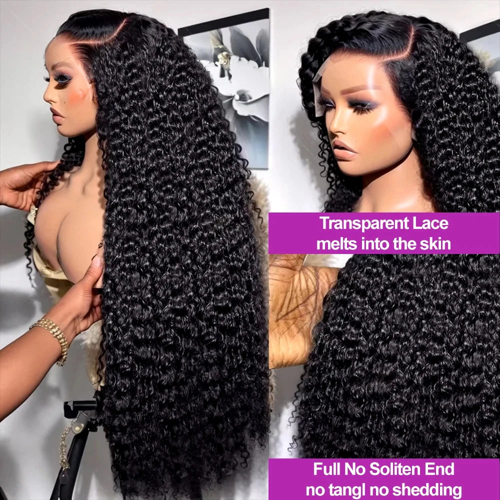 Wewave 13x6 Hd Lace Frontal Wig Water Wave Human Hair Wig Curly Wigs 1b Black Deep Wave Wigs Brazilian Hair Wigs Human Hair