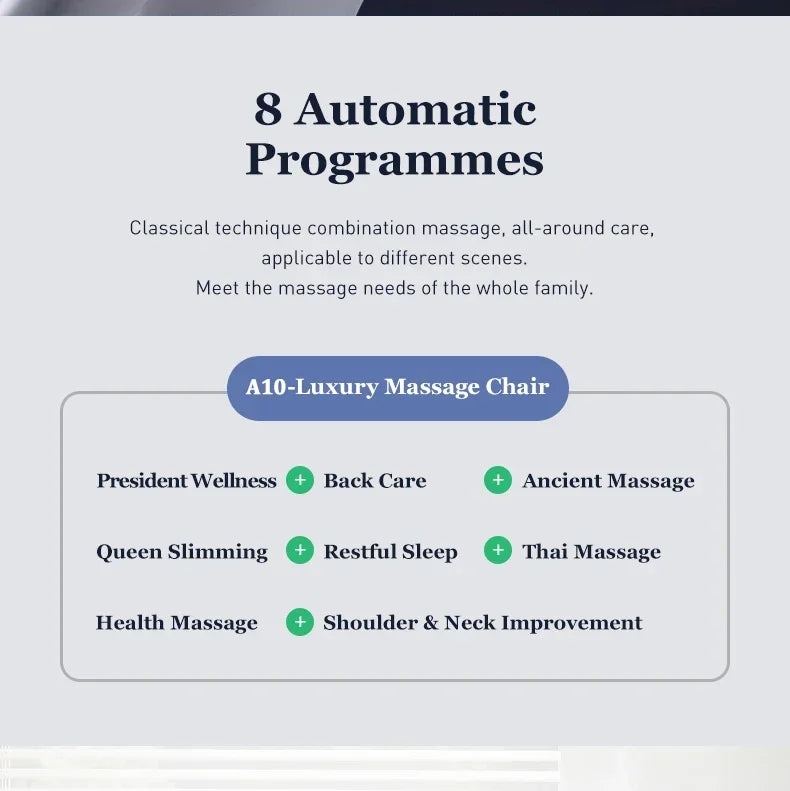 5D Full Body Massage Chair Gravity Track Electric Heating Back Body Care Chair