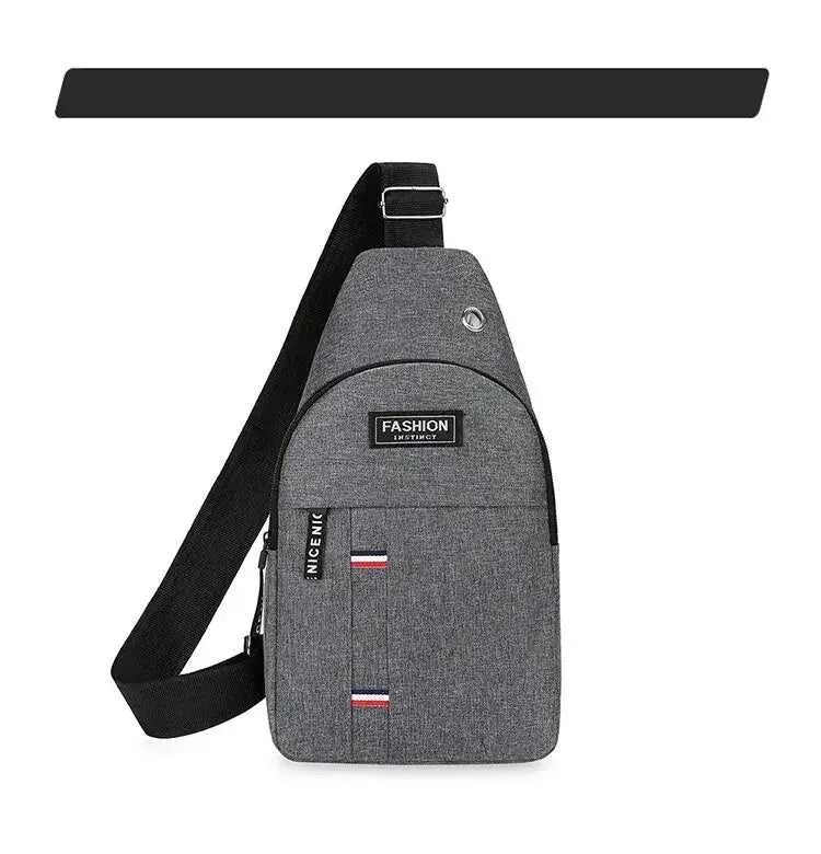 Chest Bag Men’s One Shoulder Crossbody Bag Large Capacity Outdoor Sports And Leisure Fashion Small Shoulder Bag Large