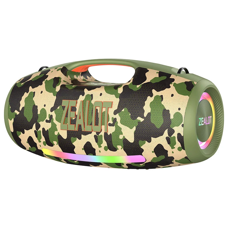 ZEALOT S89 Wireless Speaker 250W Portable Outdoor with RGB Color Lights Long 48000mAh Battery up to 8 Hours Playtime