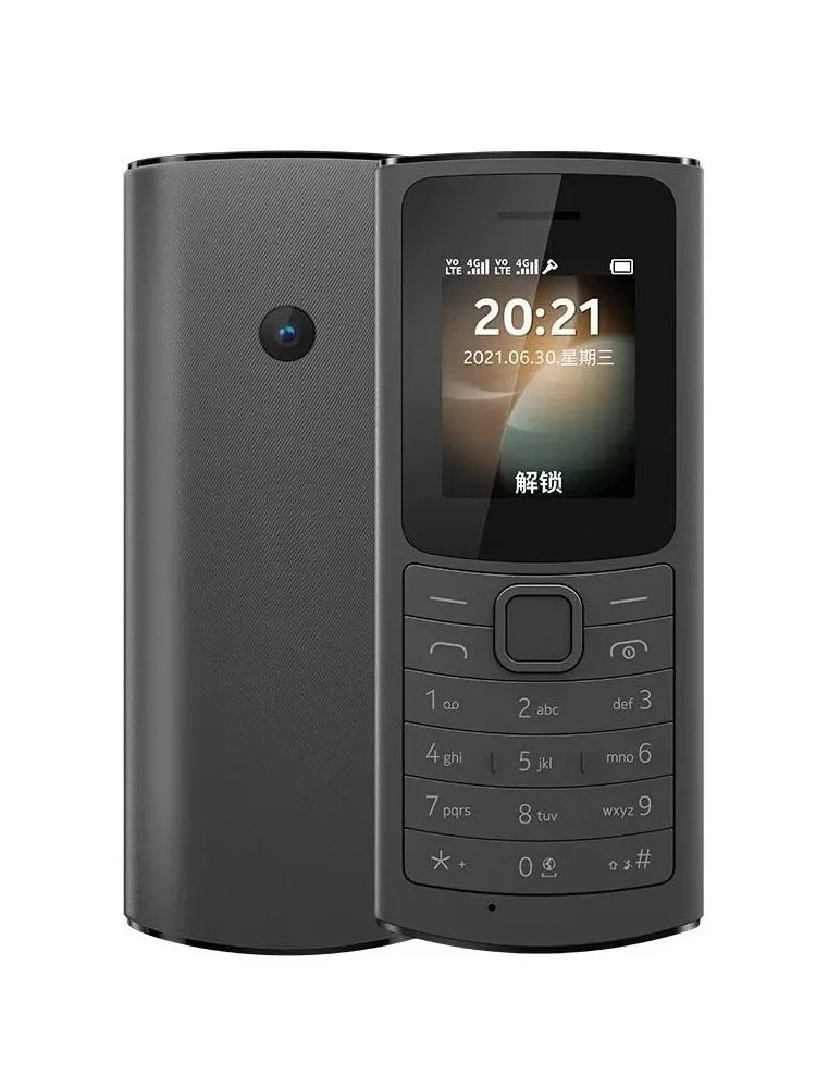 Finland Made Unlocked 110 (2021) 4G Version mobile phone with Hebrew Key 1.8 "Dual SIM 120x1601020 mAh Battery Used Phone