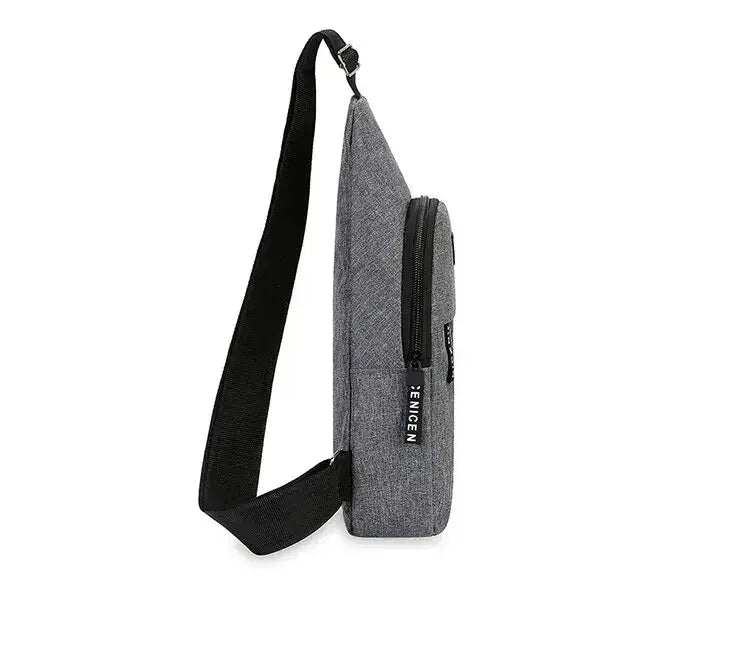 Chest Bag Men’s One Shoulder Crossbody Bag Large Capacity Outdoor Sports And Leisure Fashion Small Shoulder Bag Large